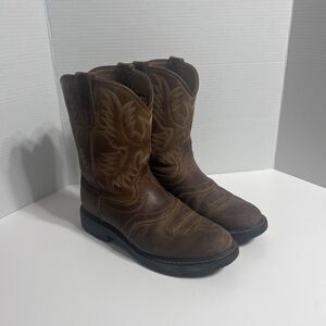 Ariat Leather Extra Wide Work Boots Electrical Men’s 9EE EH ASTM 10010148